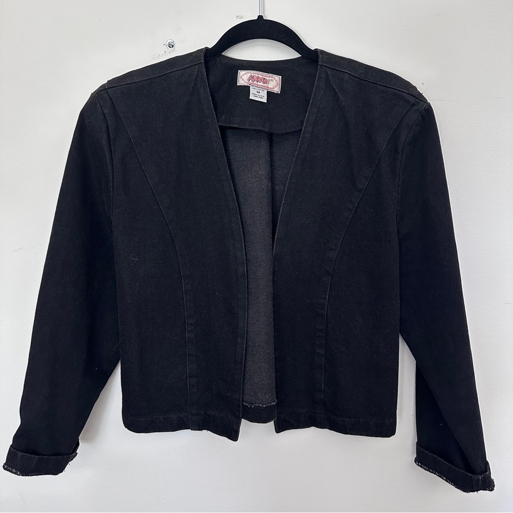Vintage Black Denim Women's Jacket